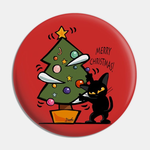 Cat Christmas Pin by BATKEI