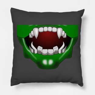 Green Monster Mask Mouth Pillow