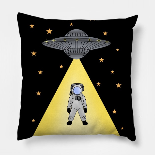 UFO, I want to believe, space, supernatural Pillow by fall in love on_ink