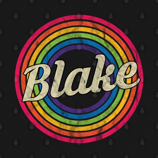 Blake - Retro Rainbow Faded-Style by MaydenArt