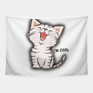 cool cat Tapestry