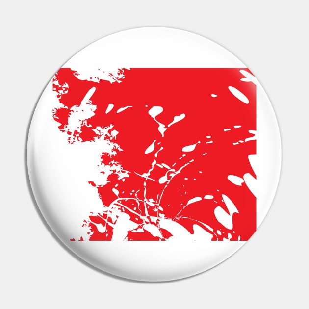 RED Abstract Art Pin by BruceALMIGHTY Baker