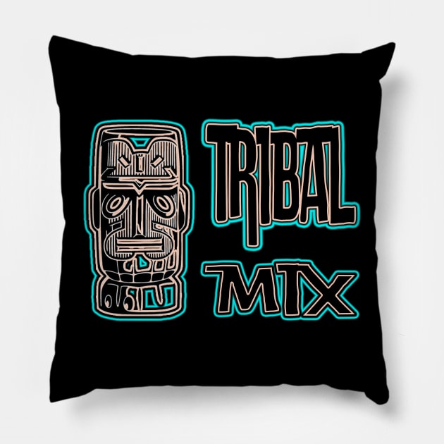 Tribal Mix Graphic Pillow by LupiJr