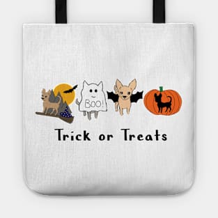 Halloween Chis - Smooth Coat Chihuahuas - Halloween Chihuahua Tee Tote