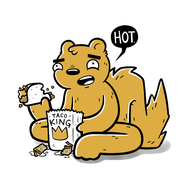 Hot Taco Squirrel by Kill Taupe