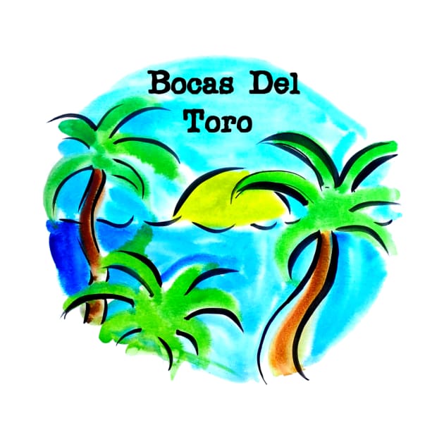 Bocas Del Toro Panama Beach Scene by julyperson