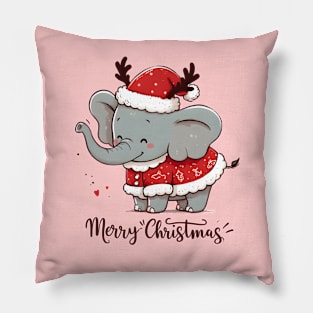 Festive Cartoon Delights: Elevate Your Holidays with Cheerful Animation and Whimsical Characters! Pillow