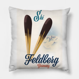 Feldberg Germany ski poster Pillow