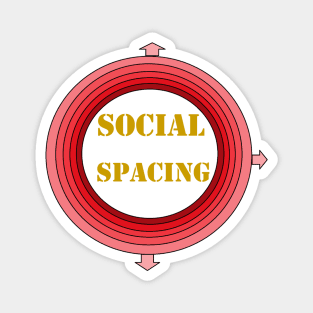 social spacing Magnet