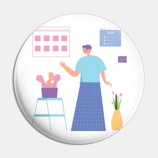 Work From Home Pin