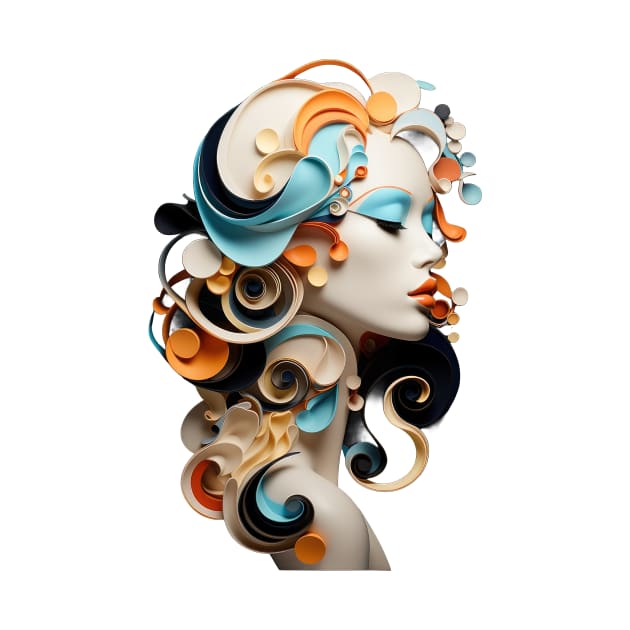 Beautiful Geometric Woman by Tankuss 