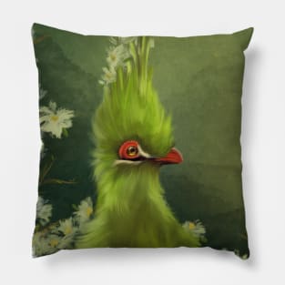 Turacoverdin painting Pillow