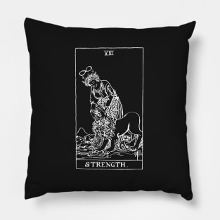 VIII Strength - Rider-Waite-Smith Tarot Card Pillow