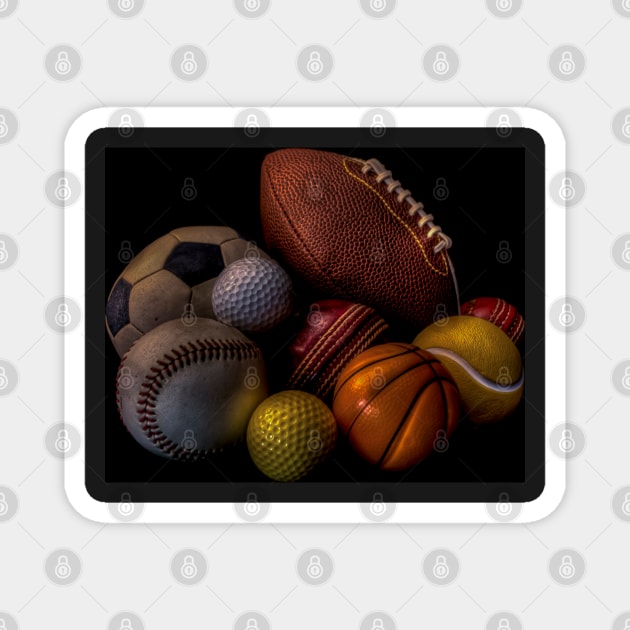 HDR Sports Balls Magnet by axp7884