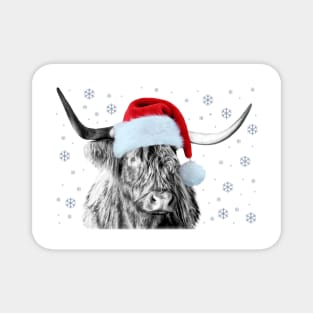 Highland Cow, Cladich Christmas Magnet