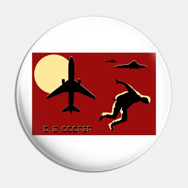 D. B. Cooper Pin by TeawithAlice