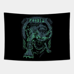 Norse Fenrir Viking Wolf Ragnarok Nordic Mythology Tapestry