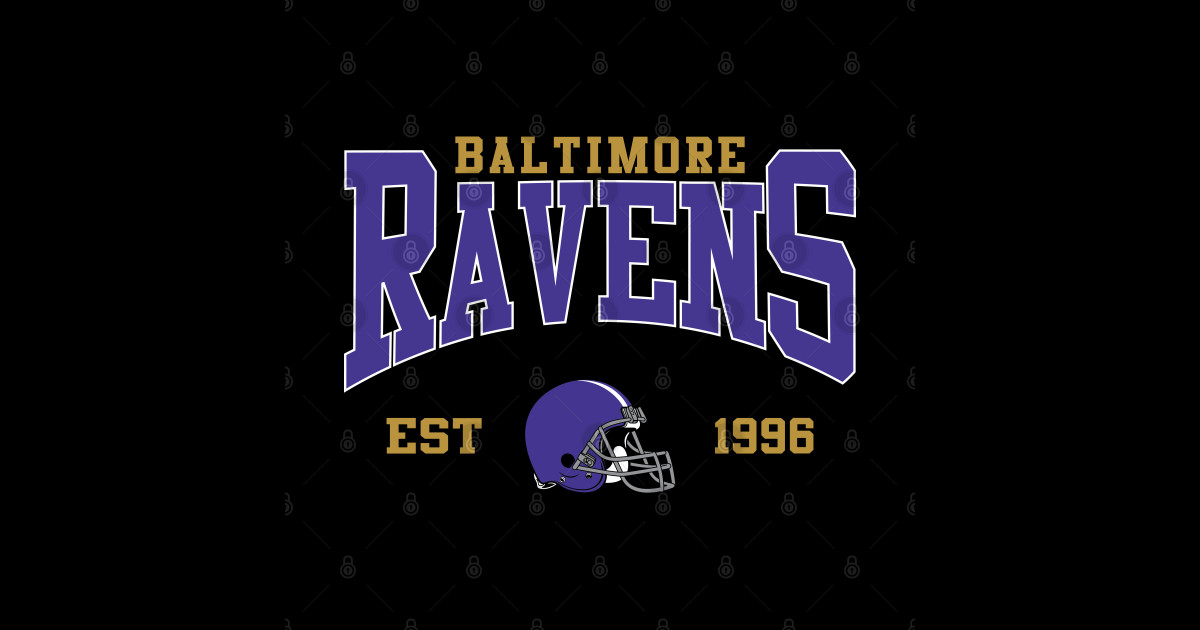 Retro Baltimore Football - Baltimore Ravens - Sticker | TeePublic