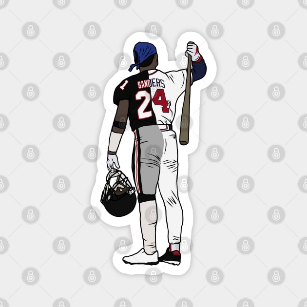 Deion Sanders Two Sport Athlete Magnet by rattraptees