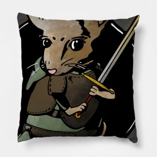 Teeny Mouse Warrior Pillow