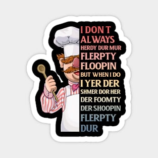 Pink Swedish Chef Magnet