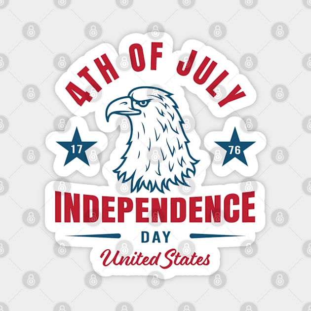 Independence day Magnet by white.ink