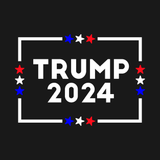 Trump 2024 - President Election 24 - Republican Conservative - Donald Trump - American - Stars T-Shirt