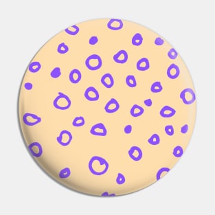 Abstract boho purple bubble pattern Pin