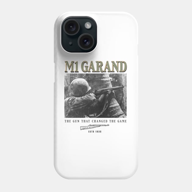 World War 2 Weapon M1 Garand Rifle Phone Case by Distant War