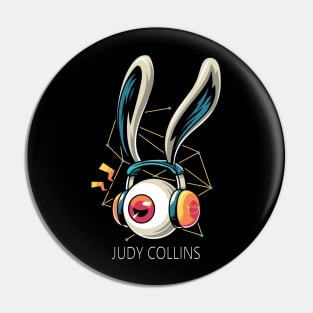 Listening Judy Collins Pin