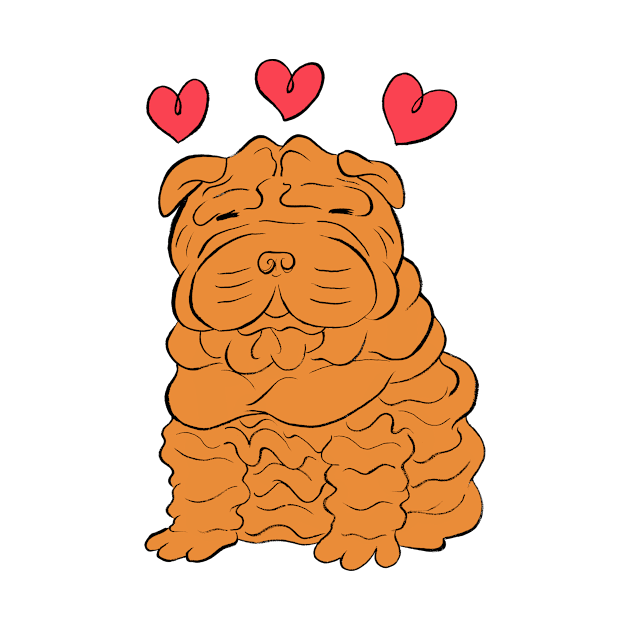 Shar Pei Love by saradaboru