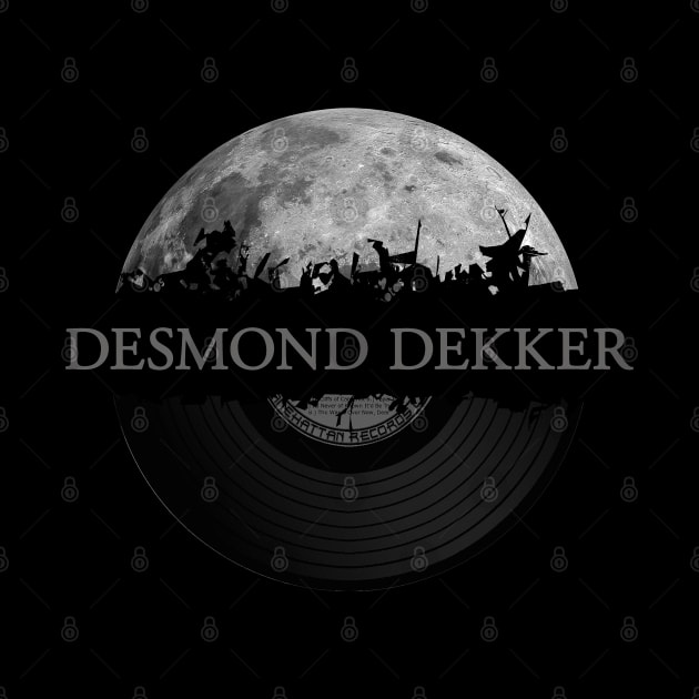 Desmond Dekker moon vinyl by hany moon