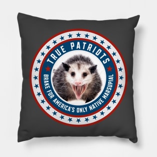 Brake For America's Only Native Marsupial Pillow
