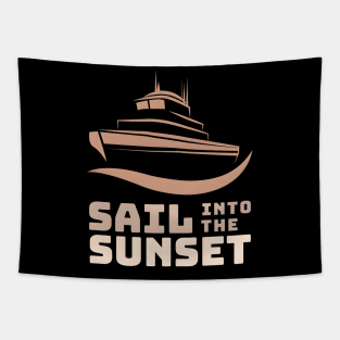 Sail Into the Sunset Tapestry