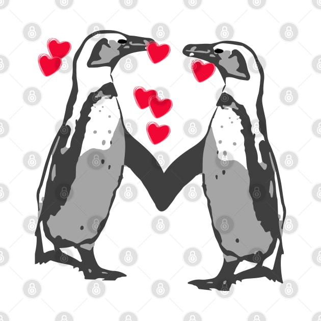 African Penguin Valentines by Lisa Williams Design