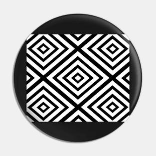 Abstract geometric pattern - black and white. Pin