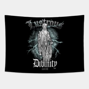 Lustrous Divinity  MMXXIII Streetwear Unique Lightning Graphic Design Tapestry