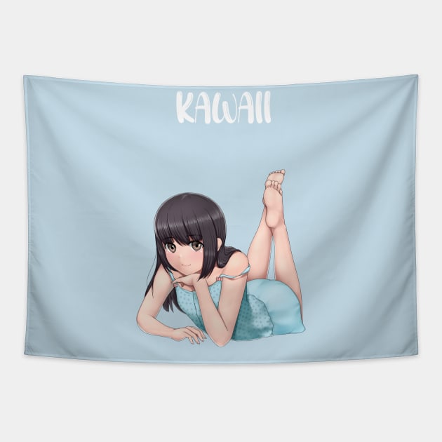 kawaii sleepover girl v2 Tapestry by Phantom Troupe