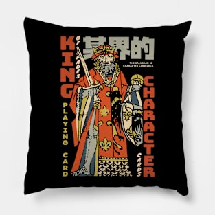 King Character of Playing Card Pillow