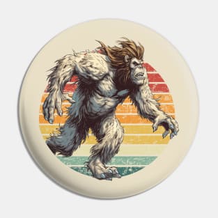 Retro Bigfoot Sasquatch Pin