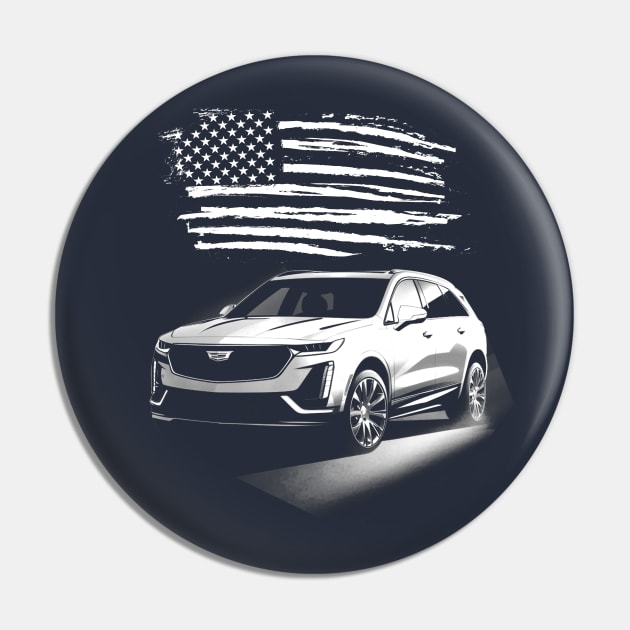 Cadillac Lyriq - us flag Pin by Moulezitouna