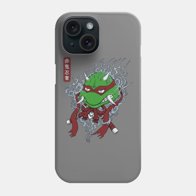 Red Oni Ninja Phone Case by pigboom