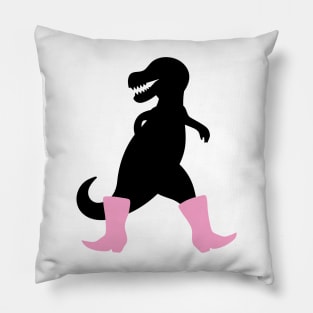 Stylish dinosaur with boots Pillow