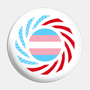 Rainbow Murican Patriot Flag Series (Blue, Pink & White) Pin