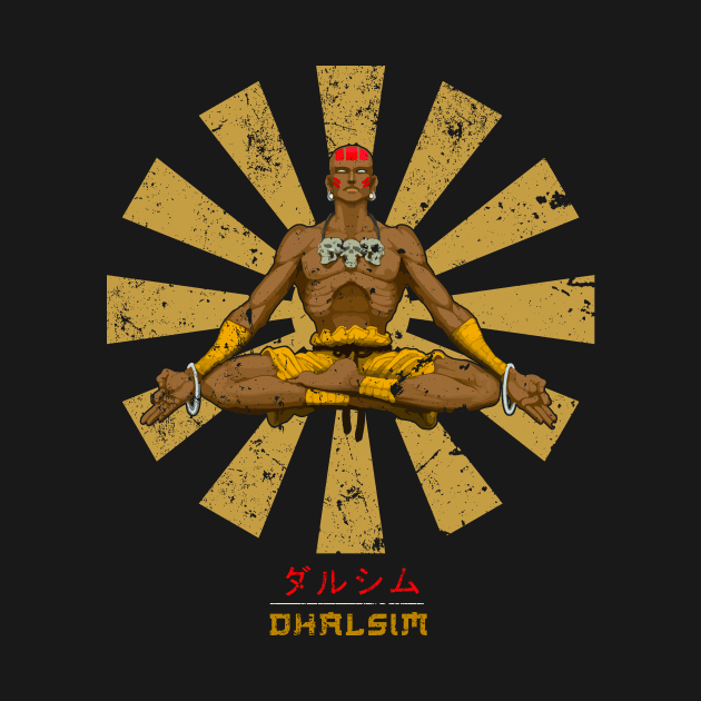 Dhalsim Retro Japanese Street Fighter by Nova5