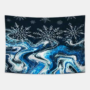 Melting Snowflakes Tapestry