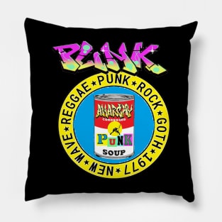 punk rock sticker Pillow