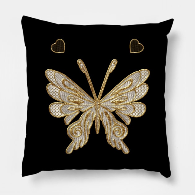 Elegant decorative butterflies Pillow by Nicky2342