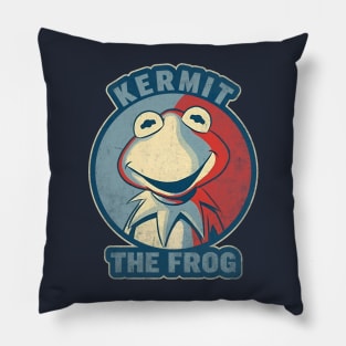 Muppets Kermit The Frog - Vintage Pillow