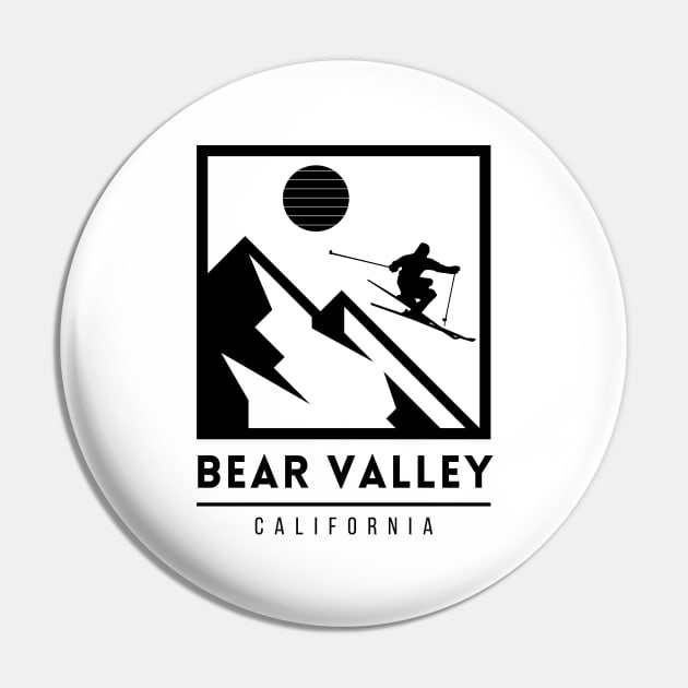 Bear Valley California United States ski Pin by UbunTo